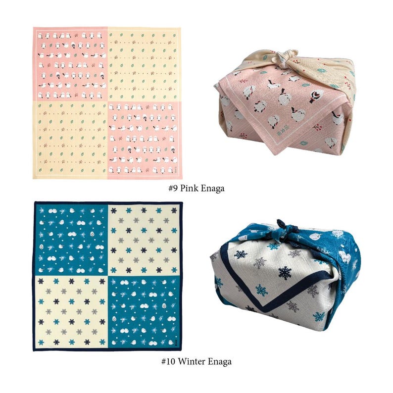 Reusable Gift Wrapping Cloth, Furoshiki Wrap, Sustainable, Japanese Cloth, Made in Japan, 100% Cotton, Traditional Wrapping Cloth image 6