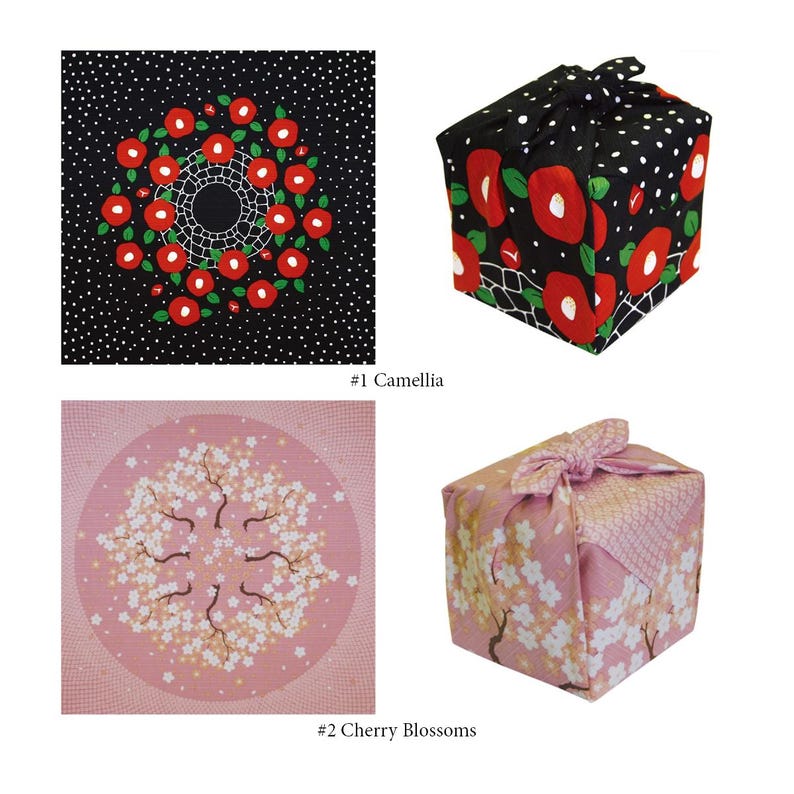 Reusable Gift Wrapping Cloth, Furoshiki Wrap, Sustainable, Japanese Cloth, Made in Japan, 100% Cotton, Traditional Wrapping Cloth image 2