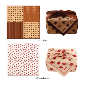 Reusable Gift Wrapping Cloth, Furoshiki Wrap, Sustainable, Japanese Cloth, Made in Japan, 100% Cotton, Traditional Wrapping Cloth image 5