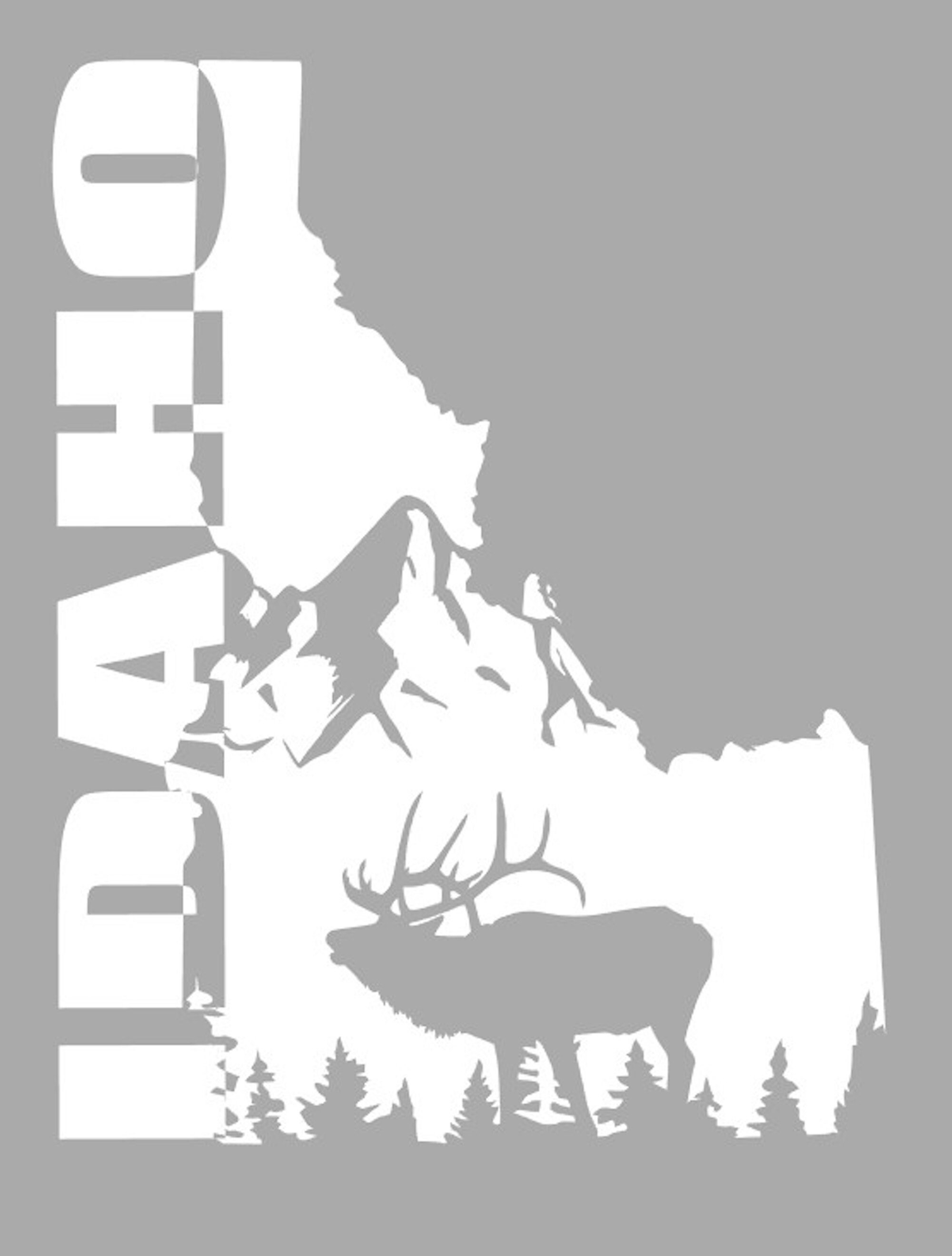 Idaho Elk Decal Etsy