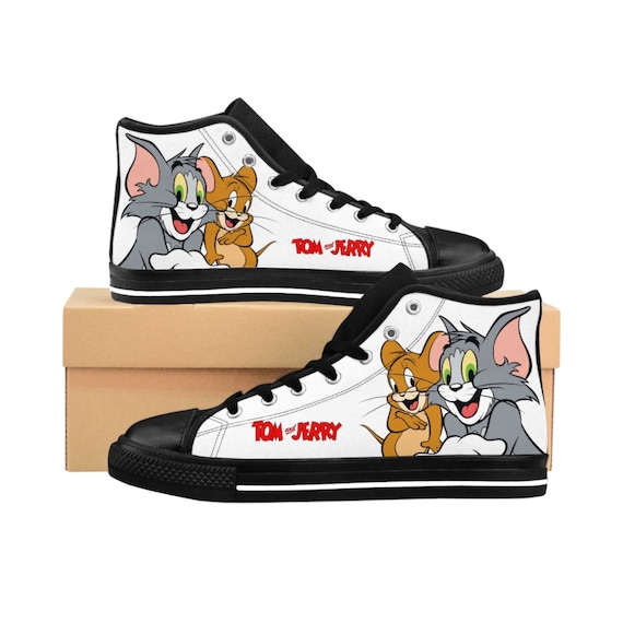 camioneta Manto Prohibición Tom and Jerry Shoes for Men & Women Custom Tom and Jerry - Etsy