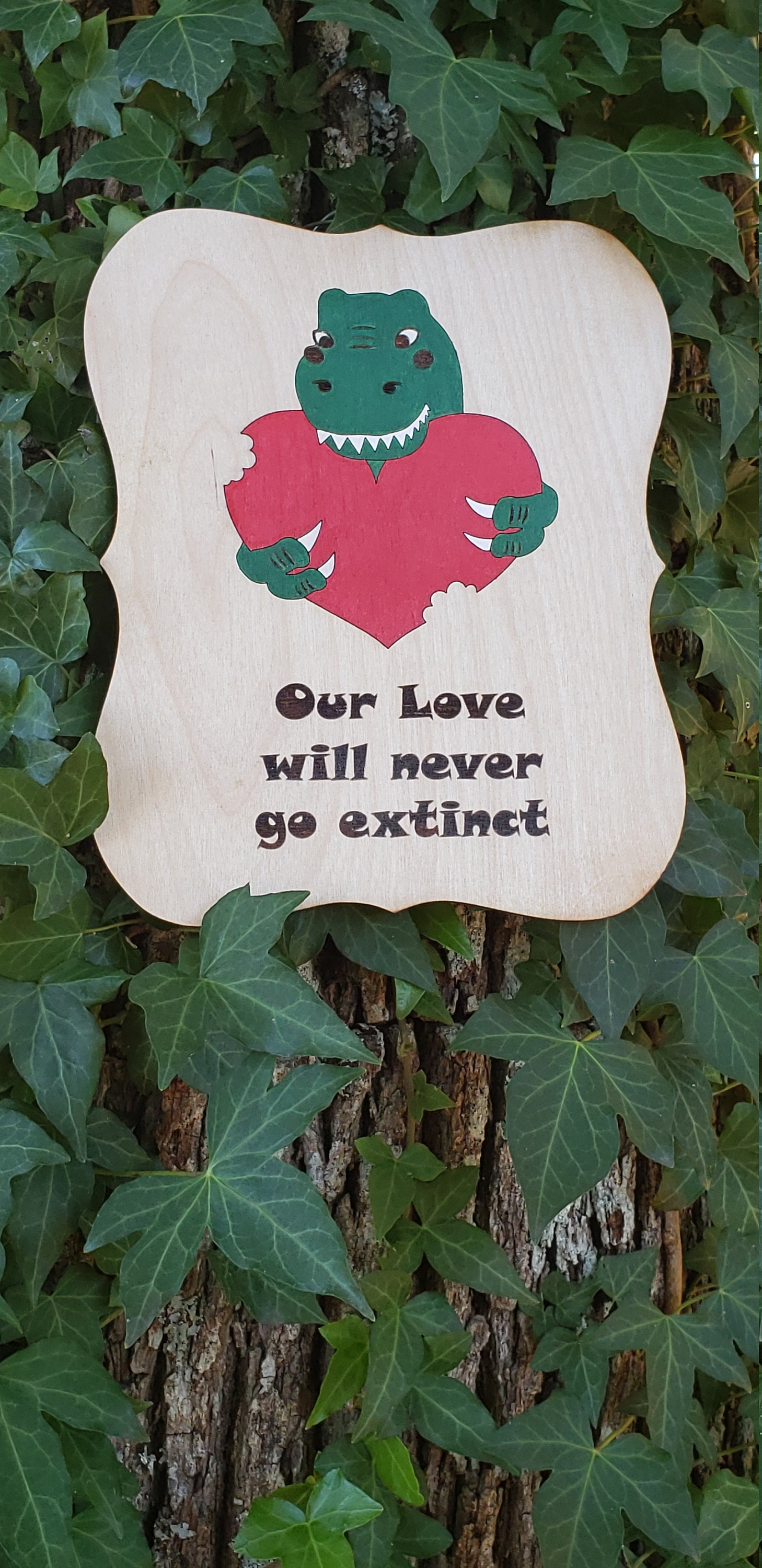Our Love Will Never Go Extinct - Hand Painted Sign - Etsy
