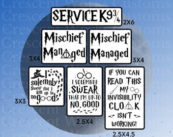 harry potter service dog vest