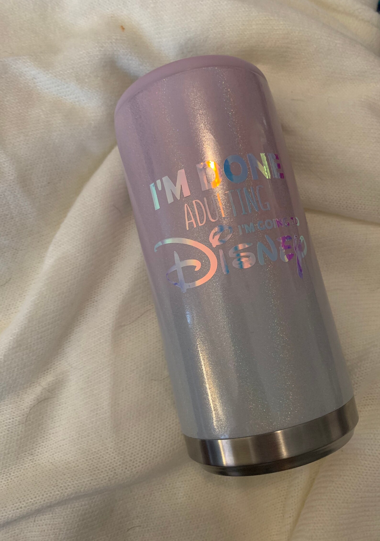 Disney Insulated Can Coolers Im done Adulting Can Coolers Etsy