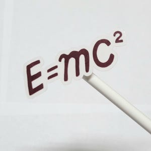E=MC2 Sticker // Dr. Stone inspired Sticker // Senku // Die-cut Stickers