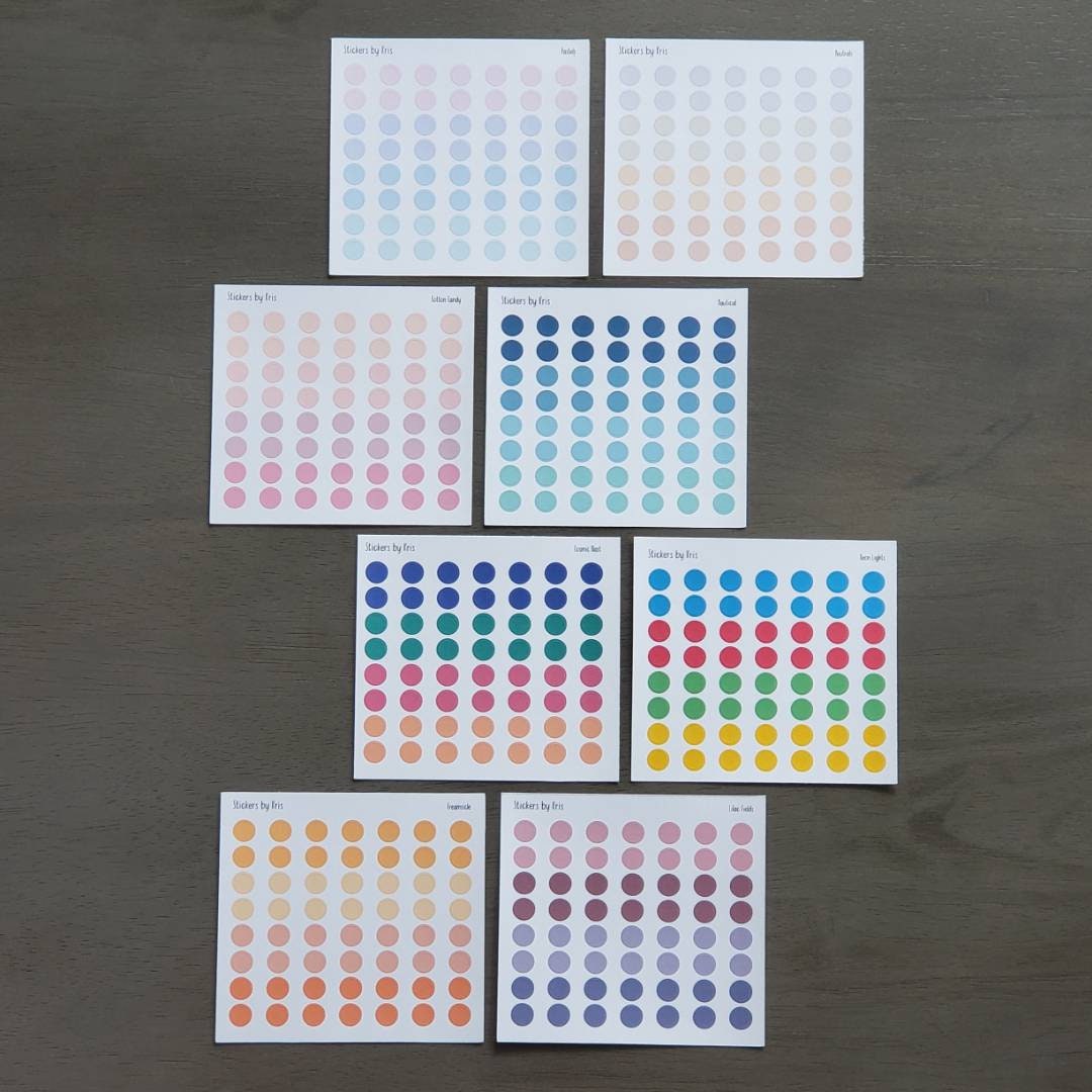 Stickers bullet journal stickers Mini functional dots planner stickers ...