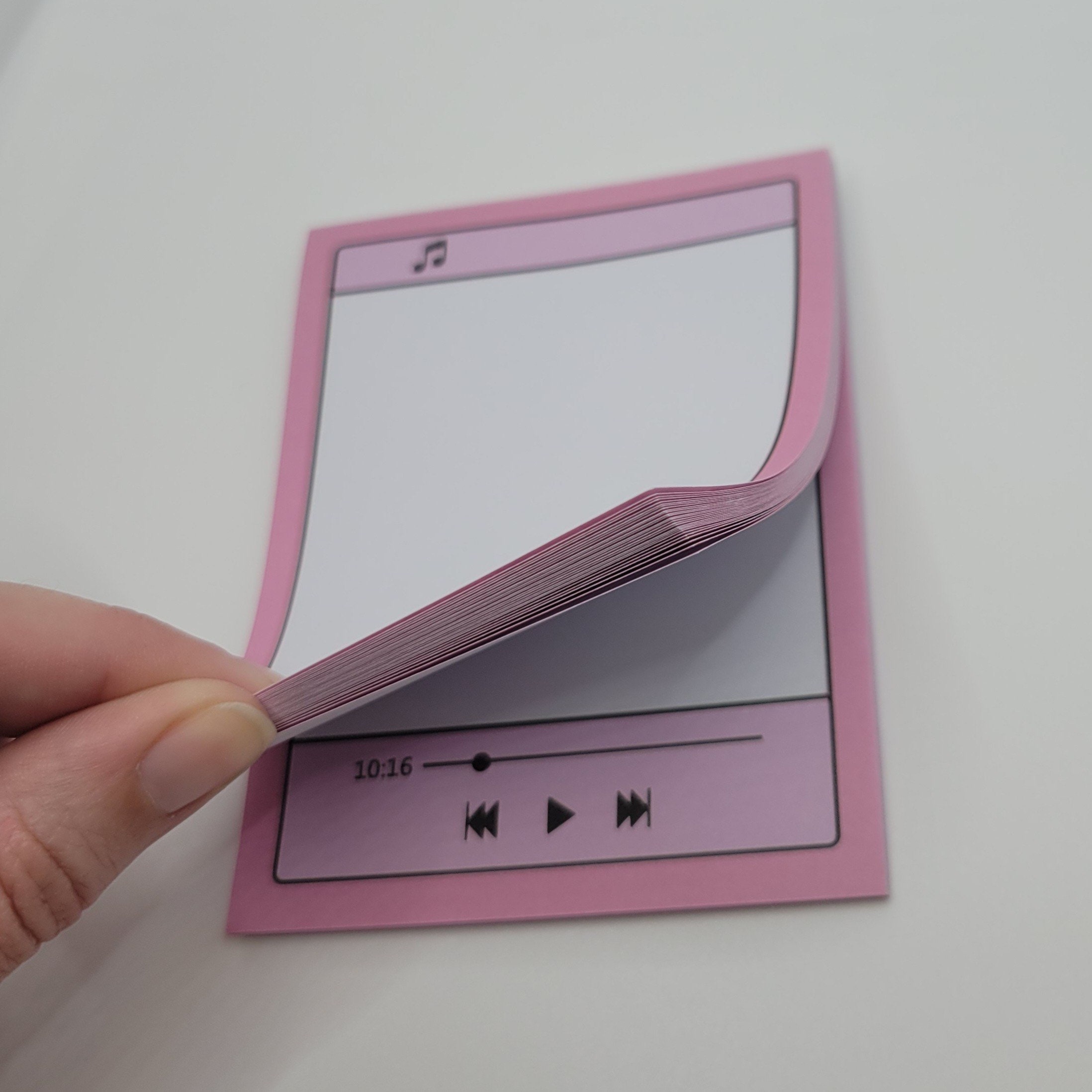 Music Player Notepad - Etsy