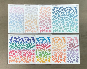 confetti stickers etsy