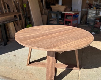 Walnut dining table with extension option