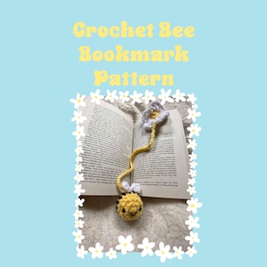Gehäkeltes Bienen Lesezeichen