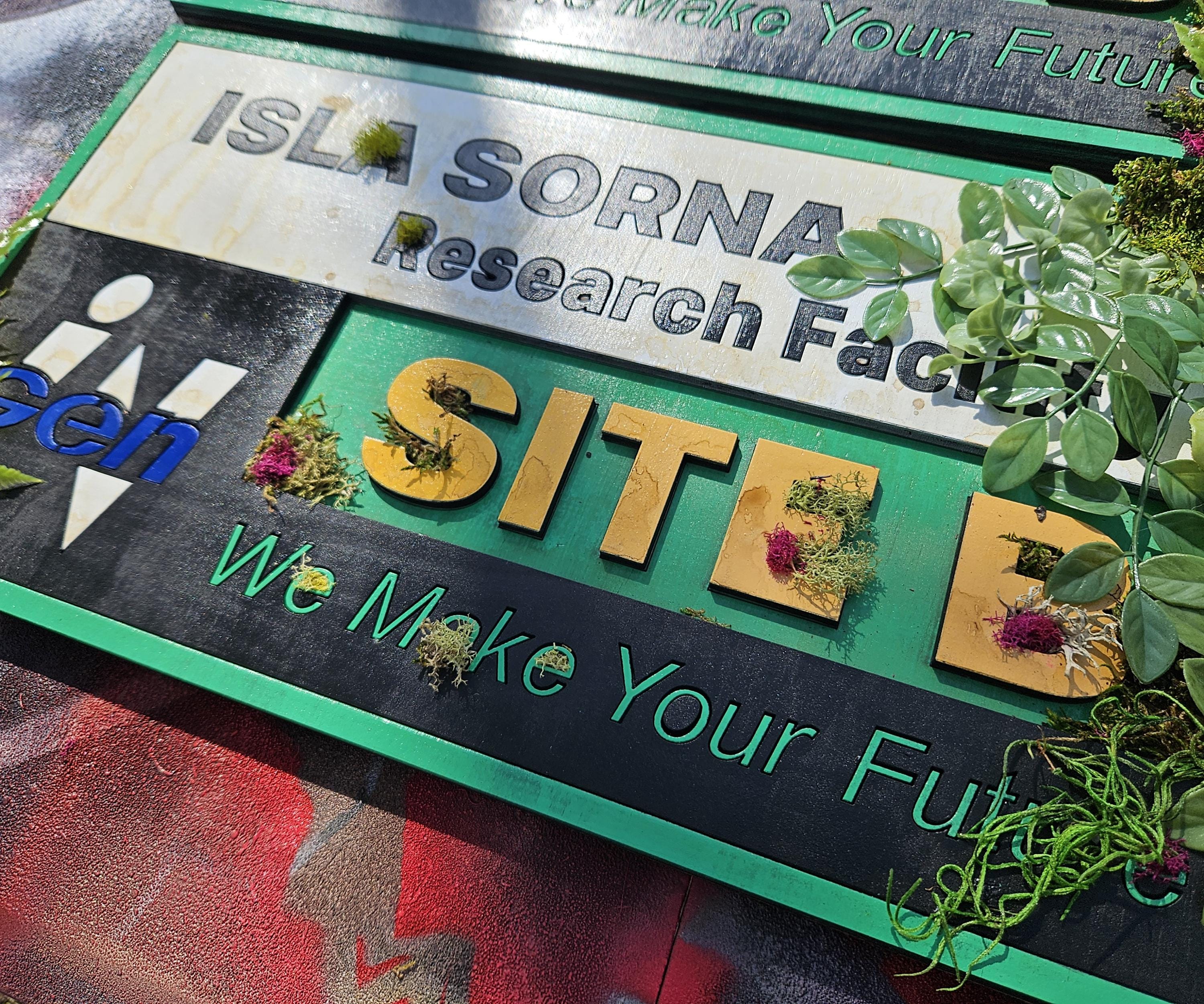 Isla Sign Isla Sorna Research Facility - Jurassic Park / the Lost World - Wood ...