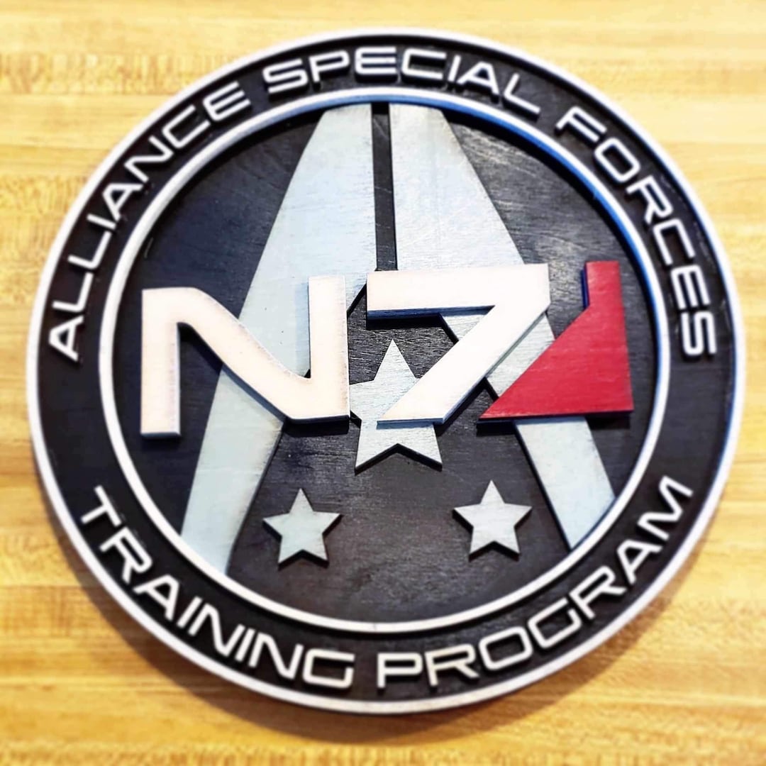 N7 Alliance Special Forces Training Program - Mass Effect - Wood Relief ...
