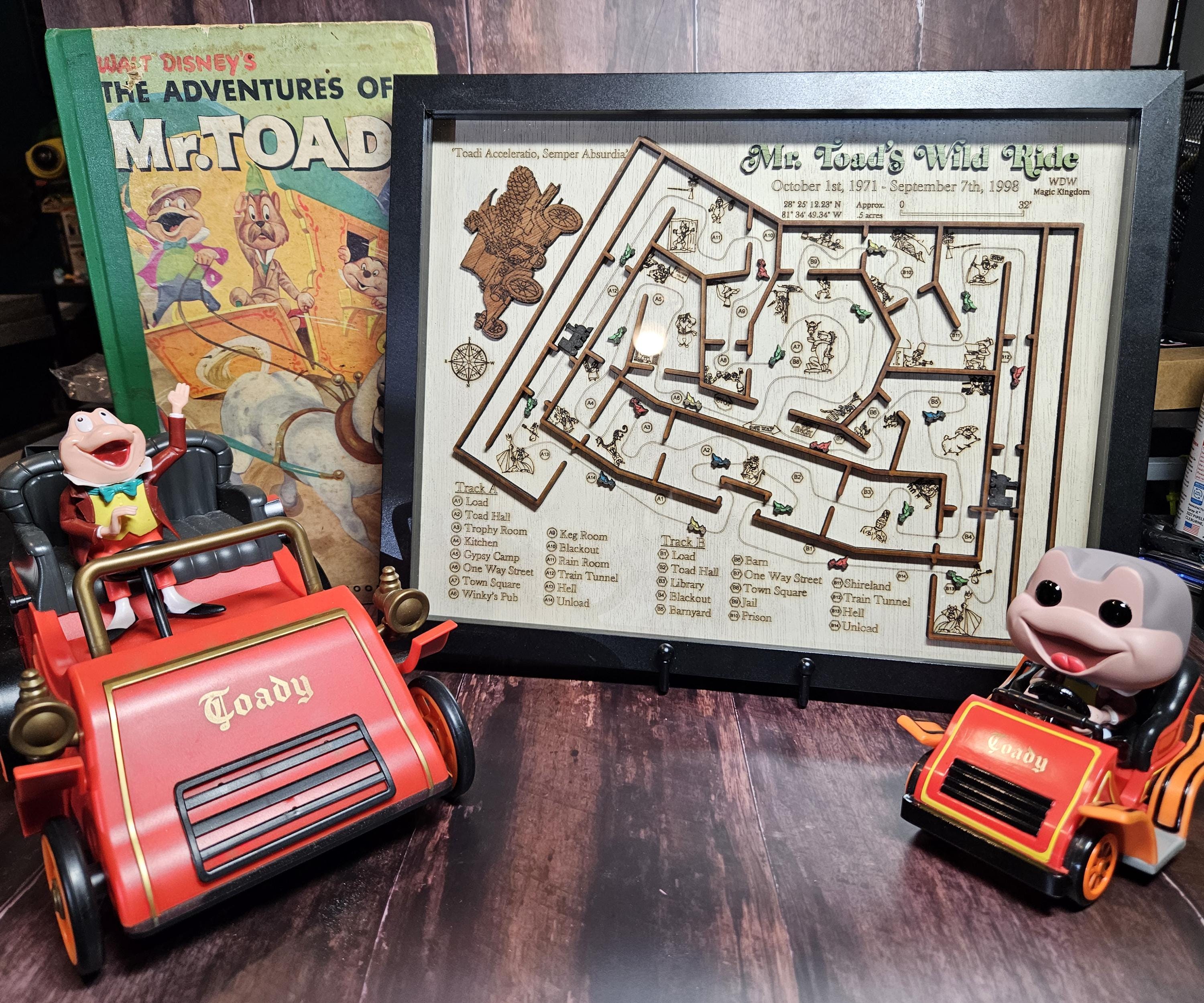 Mr. Toad's Wild Ride Map - Magic Kingdom - Walt Disney World
