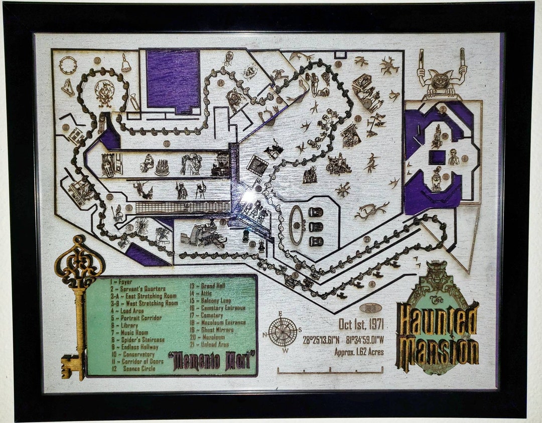 ホーンテッドマンション - 木製レリーフ彫刻 - WDWダークライド