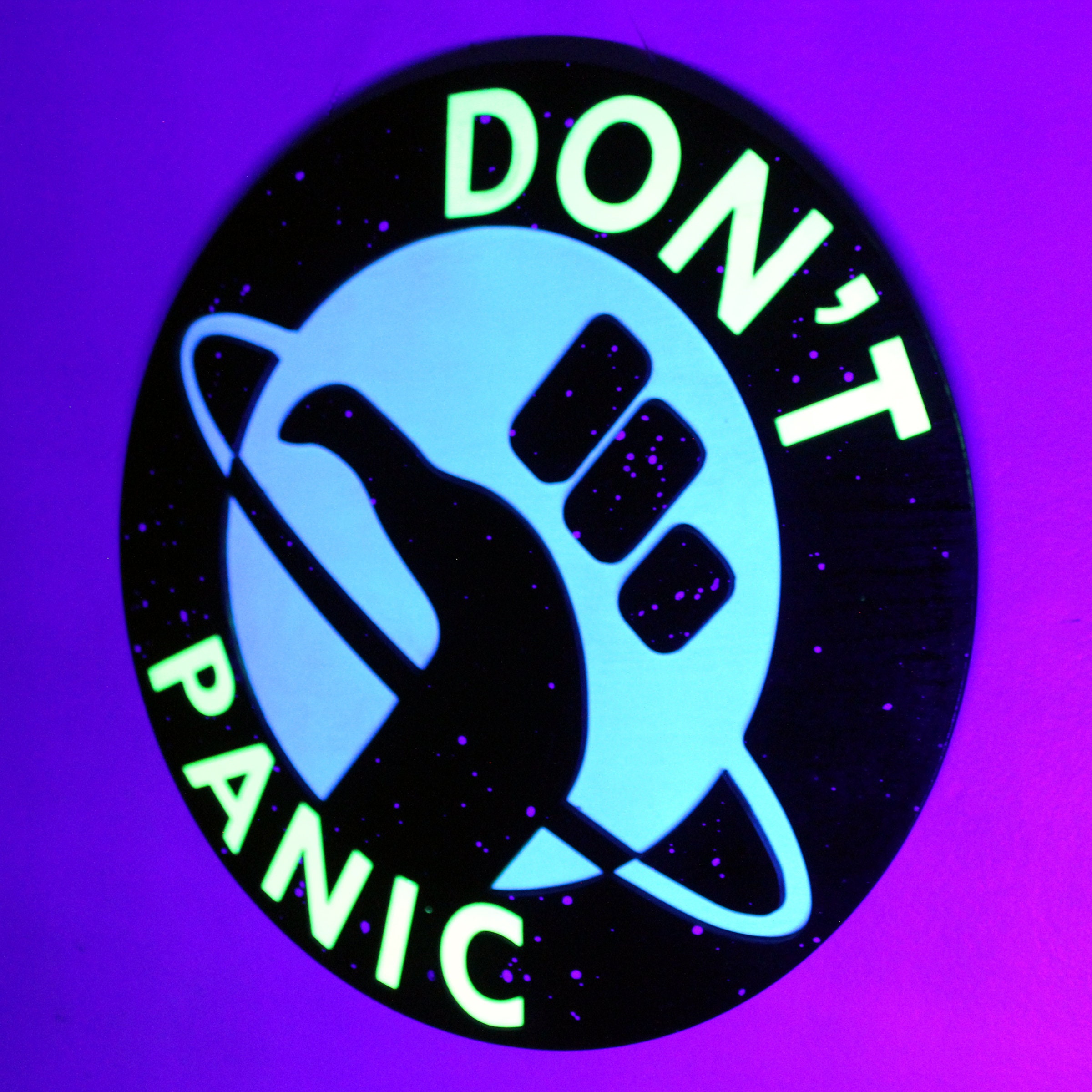 Don't Panic HHGTTG Name List Arthur & Ford & Trillian & Marvin