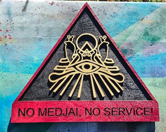 Revenge of the Mummy Wood Sign, Universal Studios Florida, No Medjai No Service