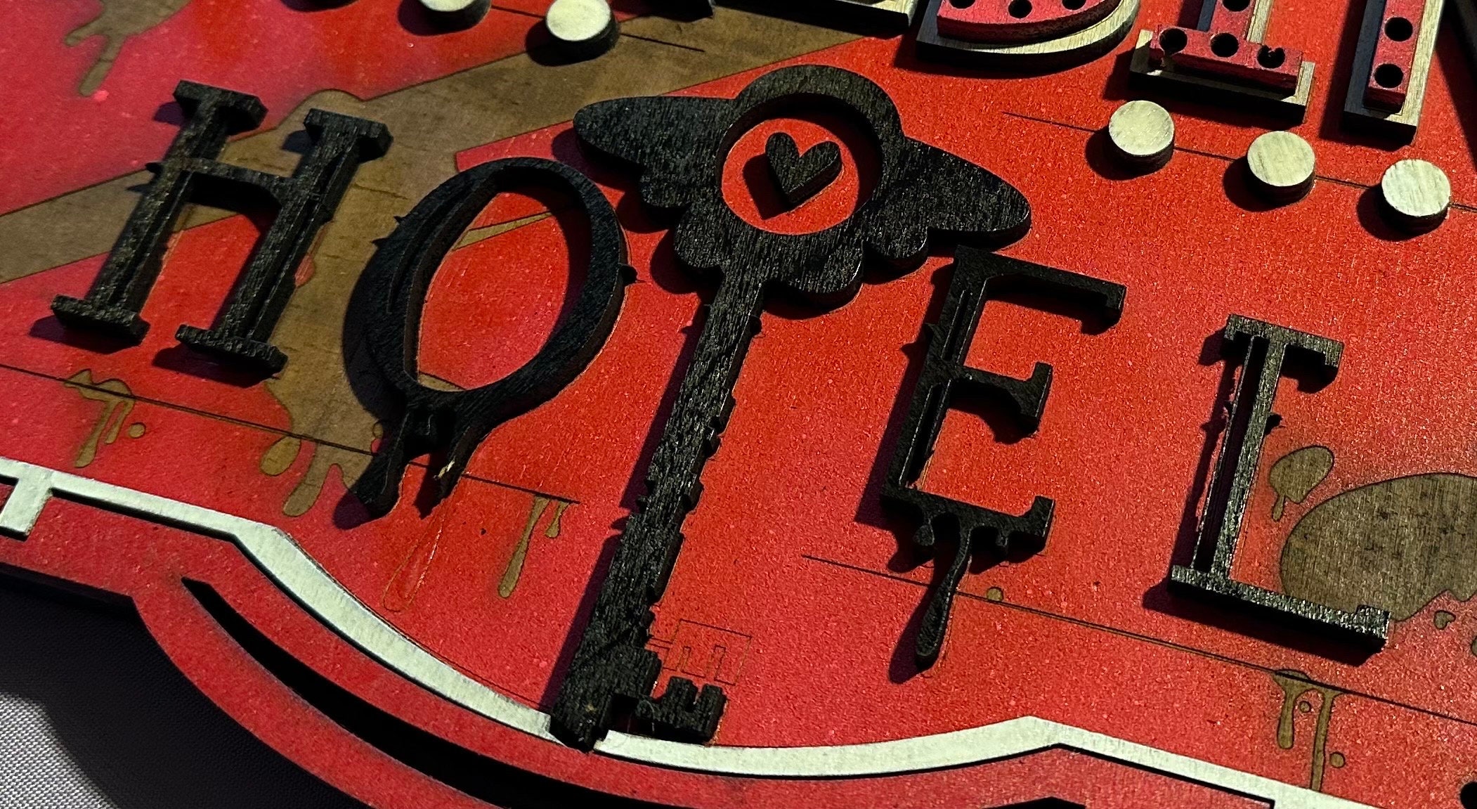 Hazbin Hotel - Hotel Marquee - Wood Carved Sign - Etsy