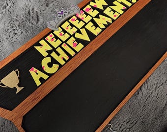 Dungeon Crawler Carl Achievement & Reward Chalkboard Sign | DCC Wall Decor