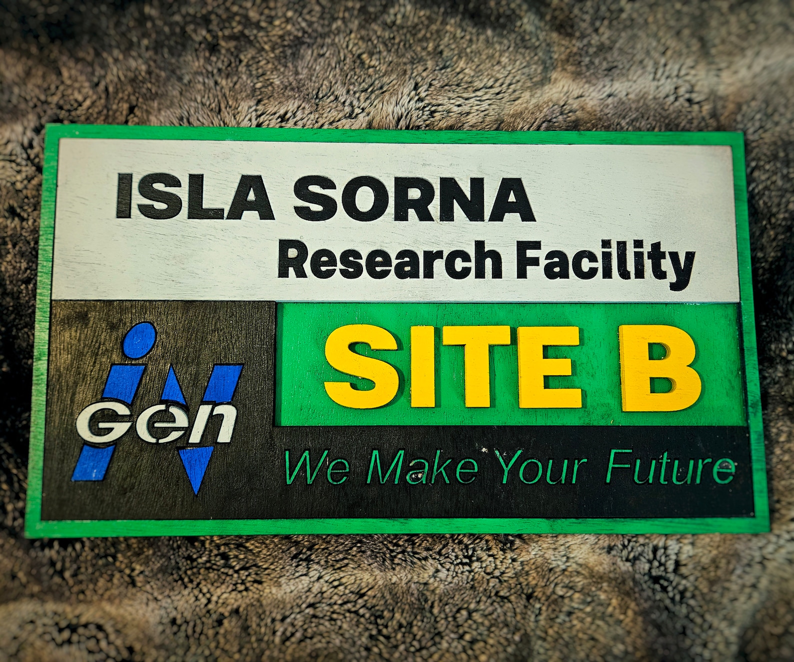 Isla Sign Isla Sorna Research Facility - Jurassic Park / the Lost World - Wood ...