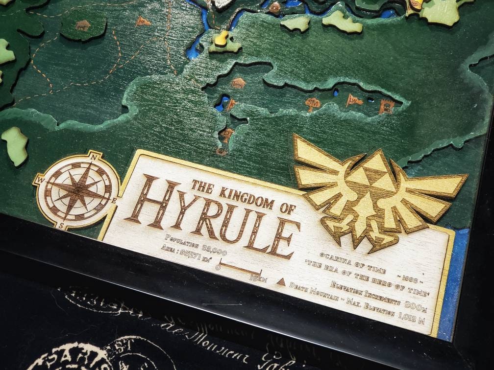 Hyrule Map: The Legend of Zelda: Ocarina of Time