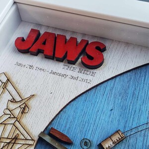 Jaws the Ride Map - Universal Studios Florida - Wood Relief Carving ...