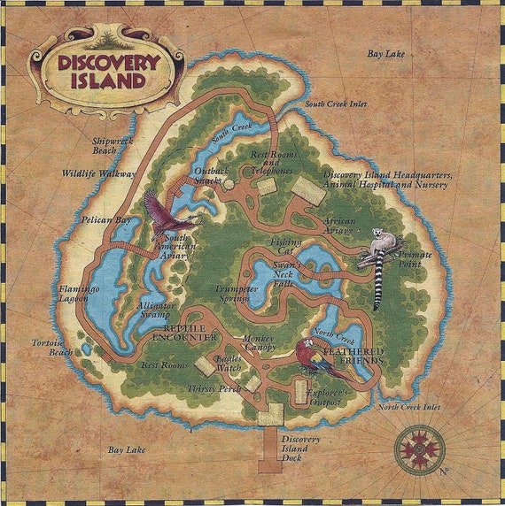 ディスカバリーアイランド 1999 パークマップ - ウォルトディズニー