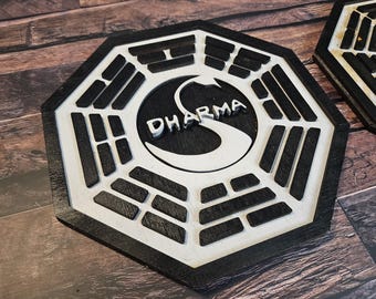 Dharma Initiative - LOST - Wood Carved Sign