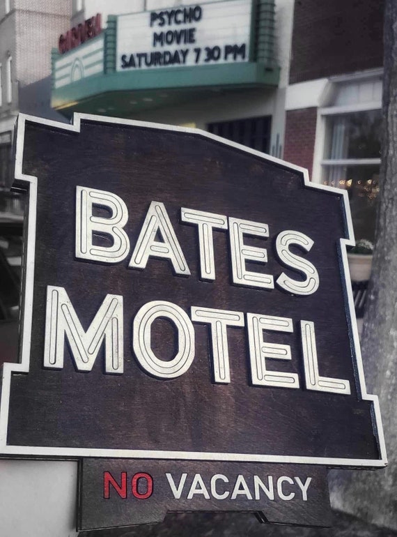 Bates Motel - Psycho - Horror Movie - Wood Carved Sign - Etsy Canada