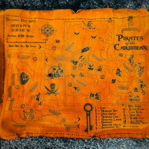 Pirates des Caraïbes - WDW - Carte en cuir