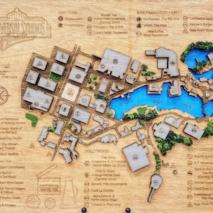 Universal Studios Florida - Houtreliëfsnijwerk - Themapark - Schaduwdoos