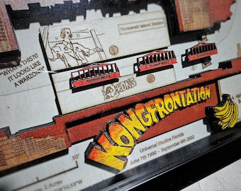 Kongfrontation Ride Map - King Kong - Universal Studios Florida - Universal Orlando - Shadow Box