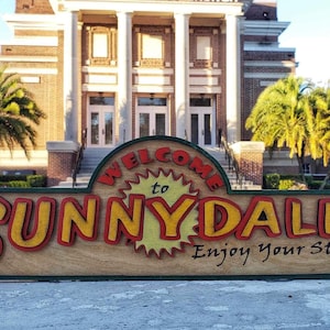 Welcome to Sunnydale - Buffy the Vampire Slayer - Wooden 3D Sign