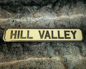 Hill Valley Train Station 1885 - Back To The Future 3 - Wood Carved Sign
