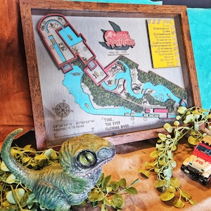 Jurassic Park River Adventure - Universal Islands of Adventure - Ritkaart - Shadow Box