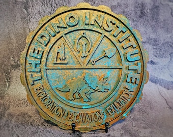 The Dino Institute Seal Sign - Disney’s Animal Kingdom DINOSAUR Ride Inspired Wall Art - Prehistoric Exploration Decor