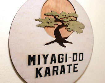 Miyagi-Do Karate - Karate Kid / Cobra Kai - Wood Carved Sign