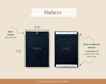 Custom Add on Inside Jacket Pocket, Inner Pocket for Coats