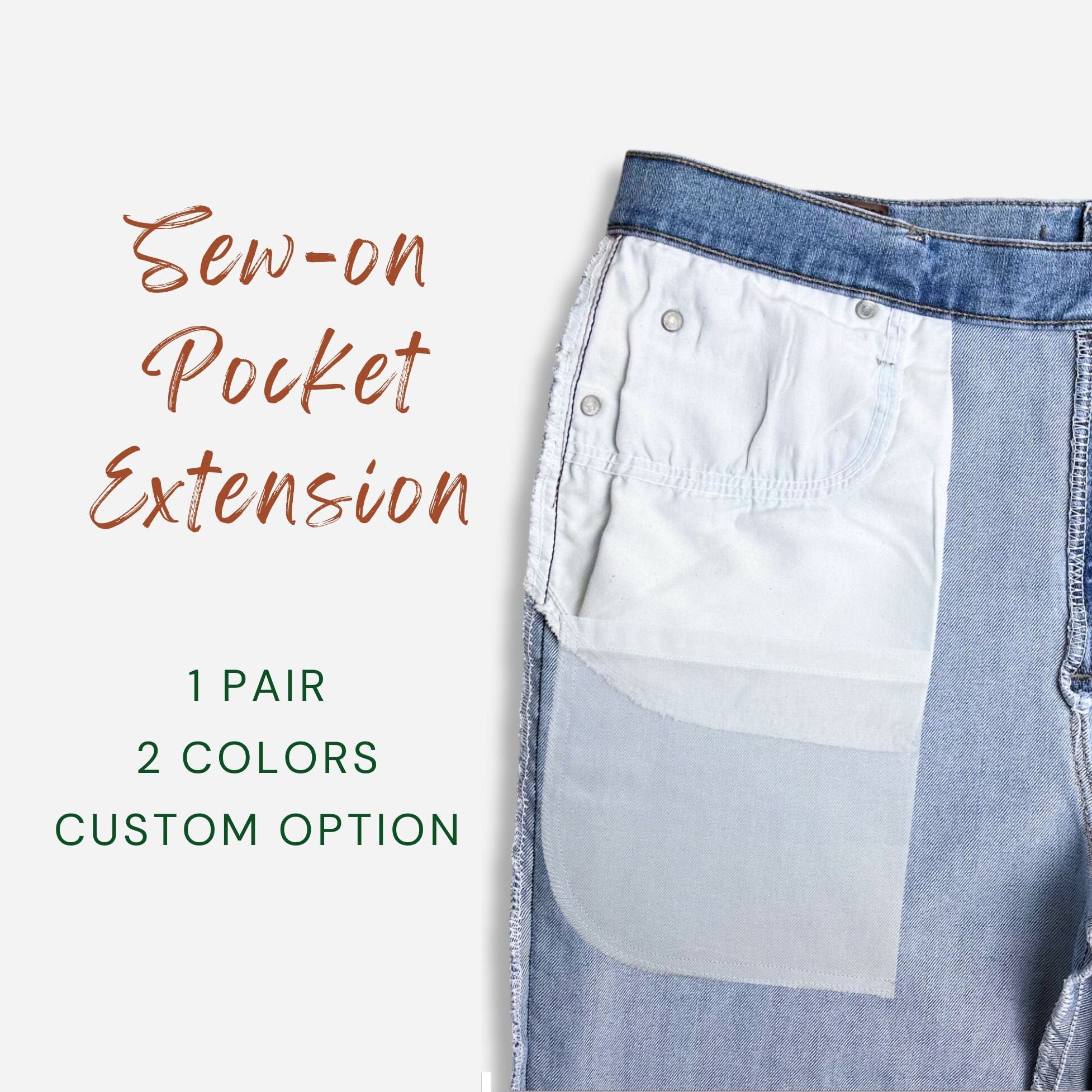 2-12pcs/pack Premium Denim Iron on Jean Patches No-sew Shades