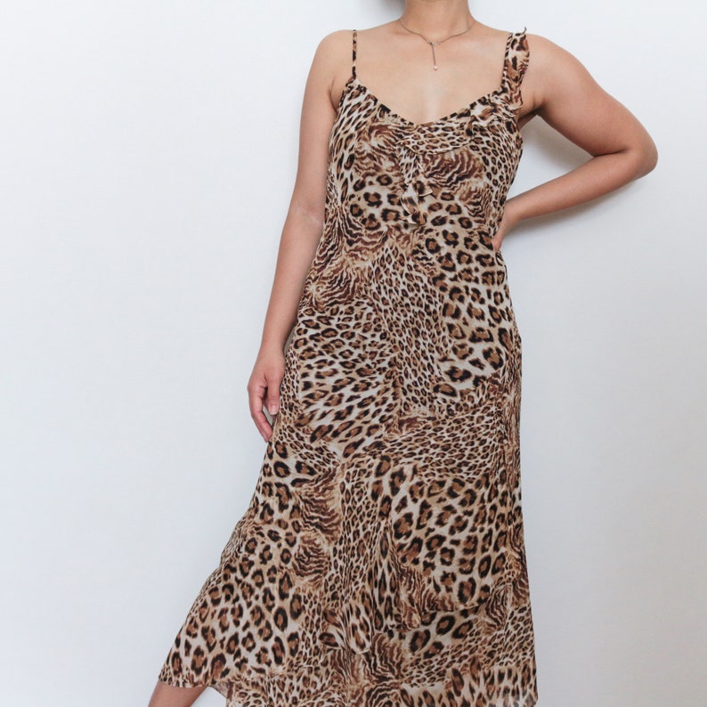 animal print dress size 16