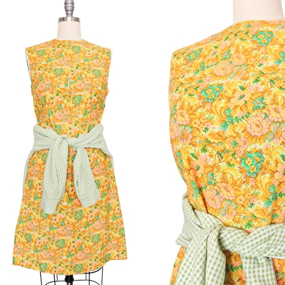 Vintage Floral Print Sleeveless Spring Summer Mod… - image 2