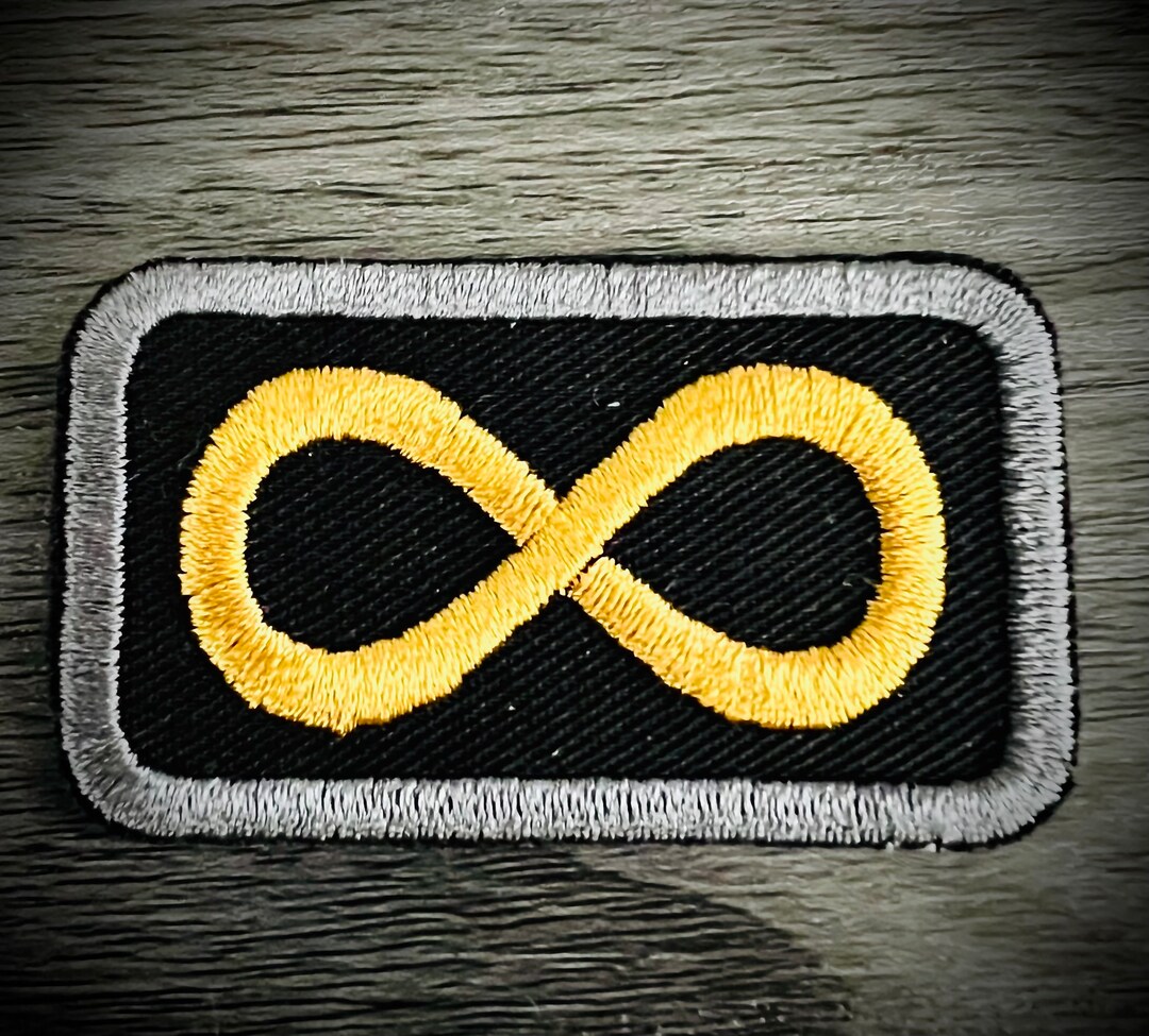 Patch (iron On)- Autism Acceptance (gold Infinity Symbol) - Etsy