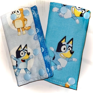 Bluey~ G-Tube Port/Extension Cover (Light or Medium Blue)