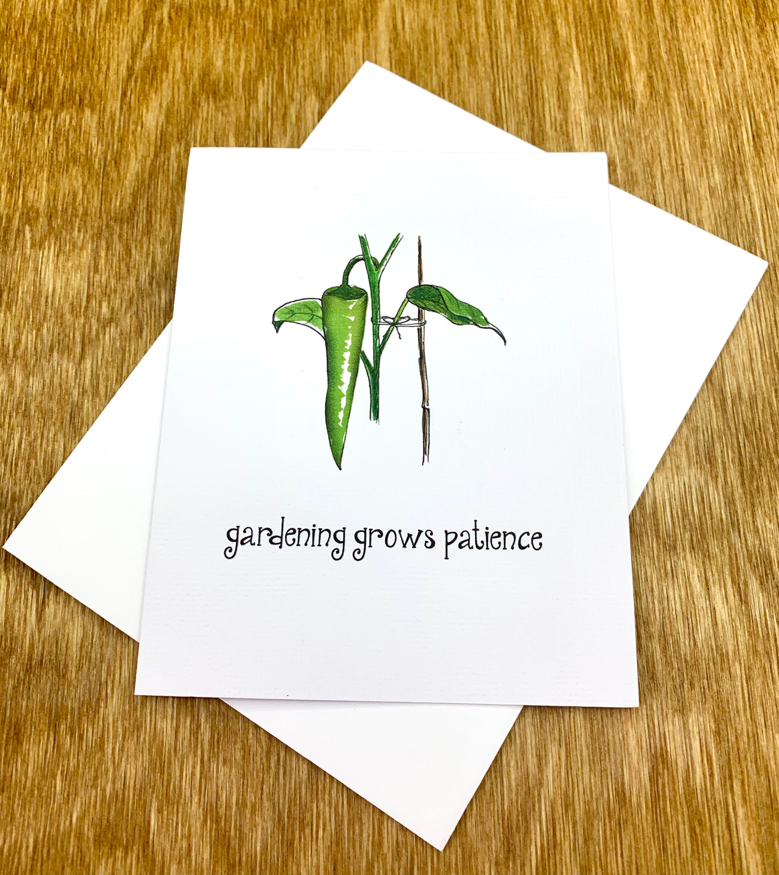 Green Pepper Card Etsy