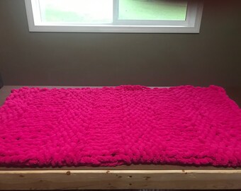 Hand knitted blankets