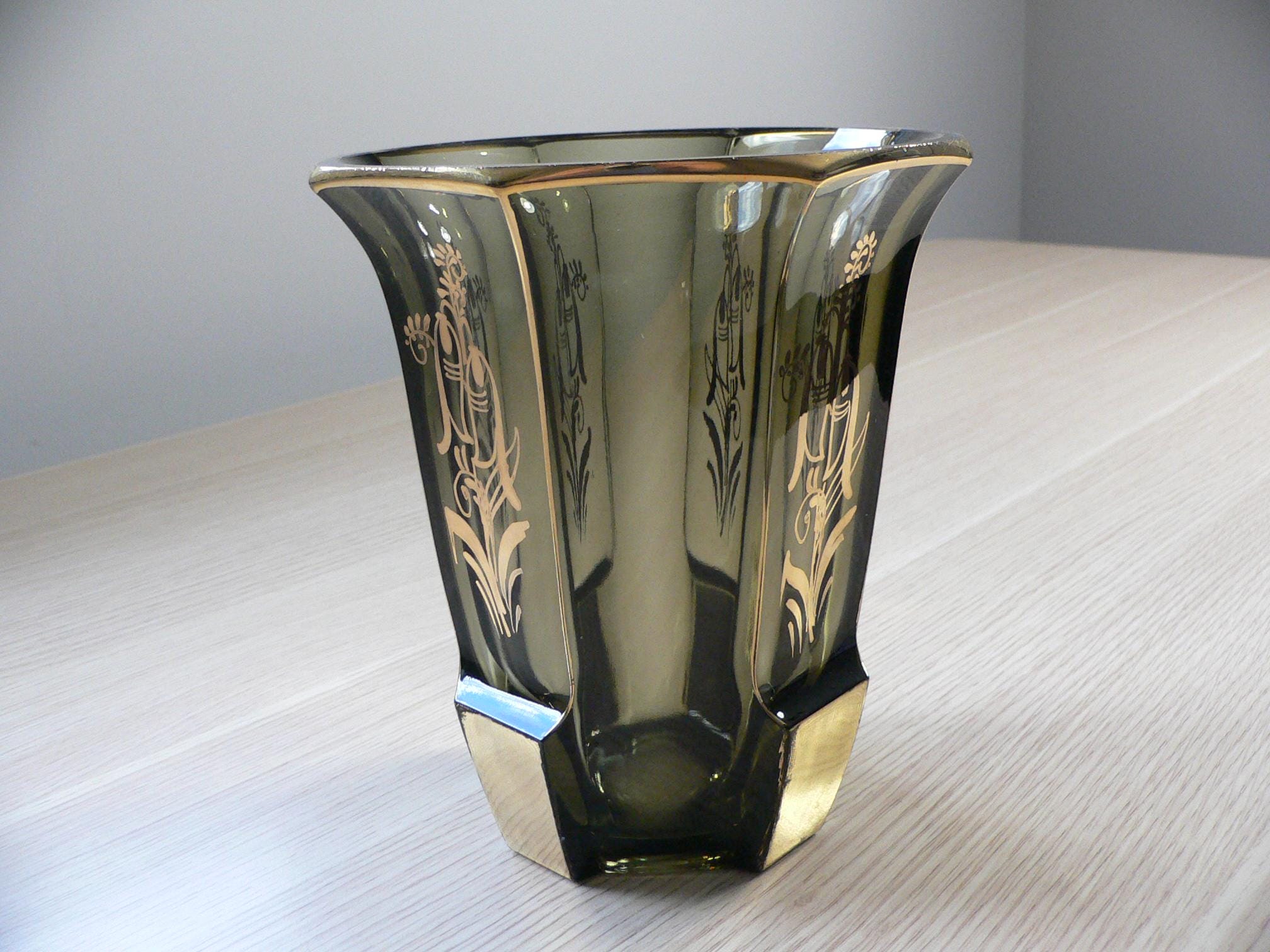 Moser Green Vase - Etsy Moser Green Vase - Etsy