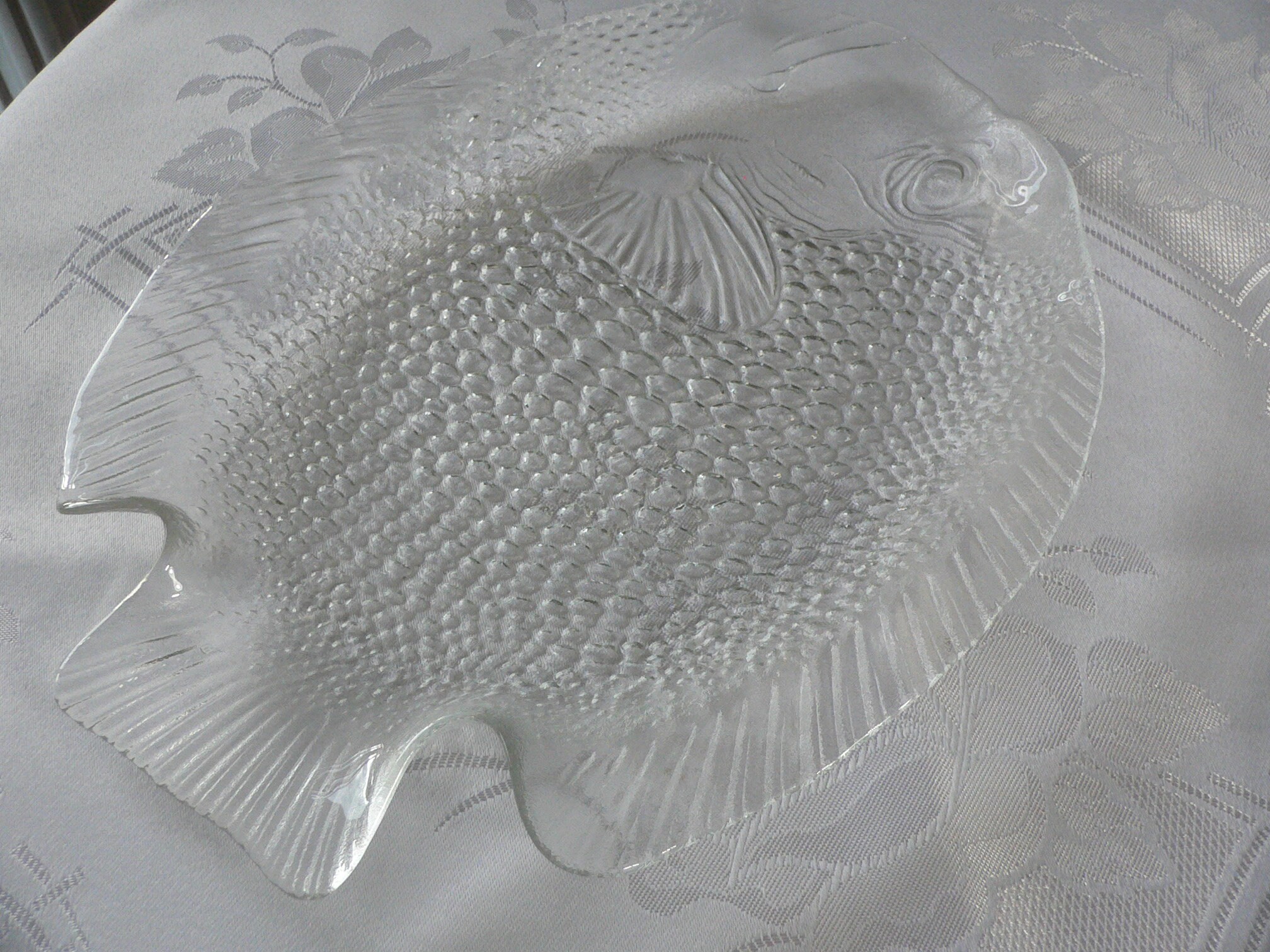 Vintage Arcoroc France Fish Shaped Glass Plates Set of 7.retro Etsy