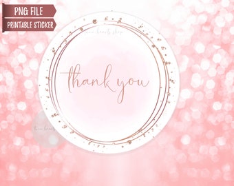 Thank You Sticker PNG, Happy Mail Paket Etiketten, Süße Shop Umschlag Siegel, Hochzeit Briefumschlag Siegel, Thank You Stickers für Kleinunternehmer