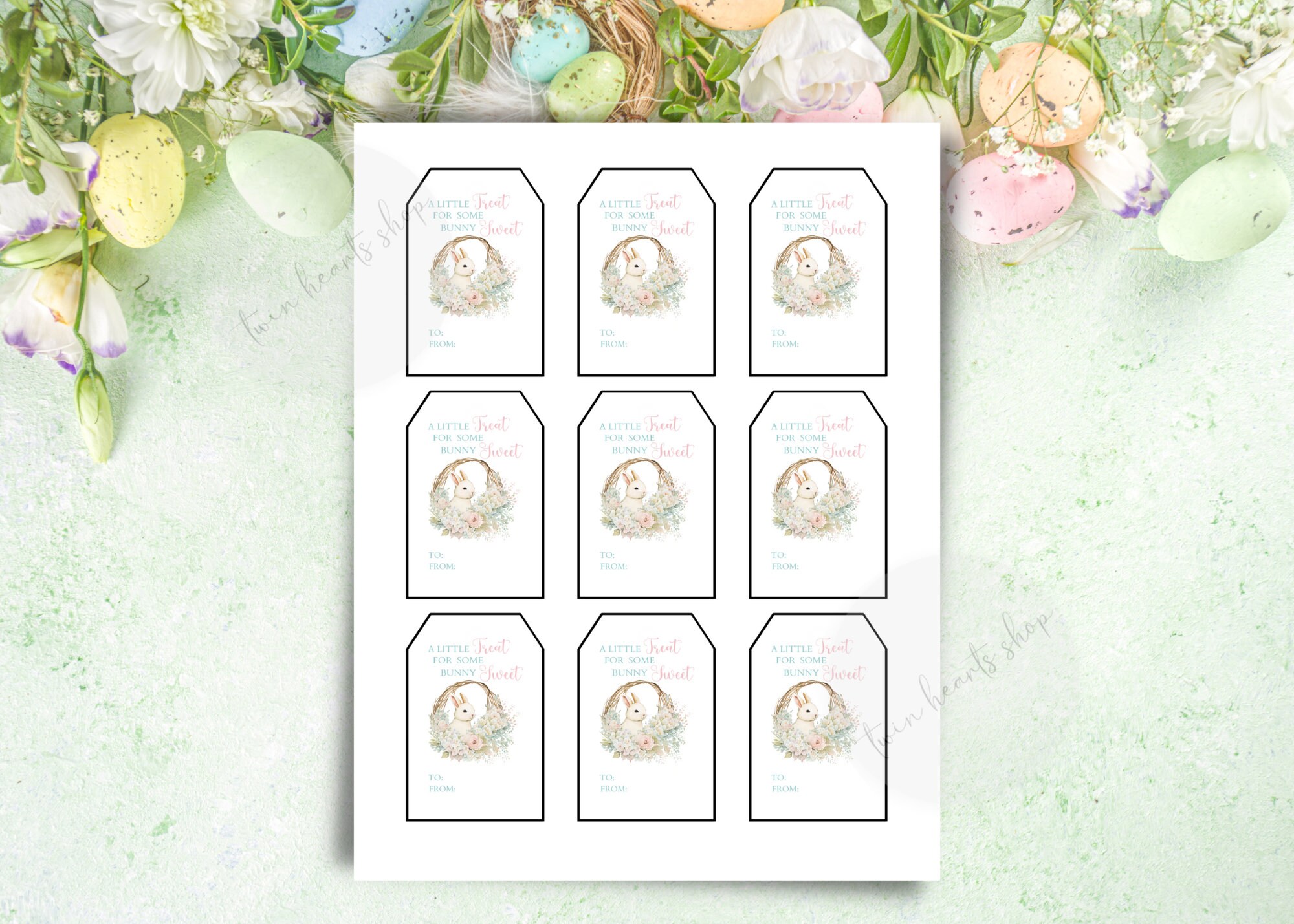 Printable Easter Tags, Kids Easter Basket, Printable Easter Basket Tags ...