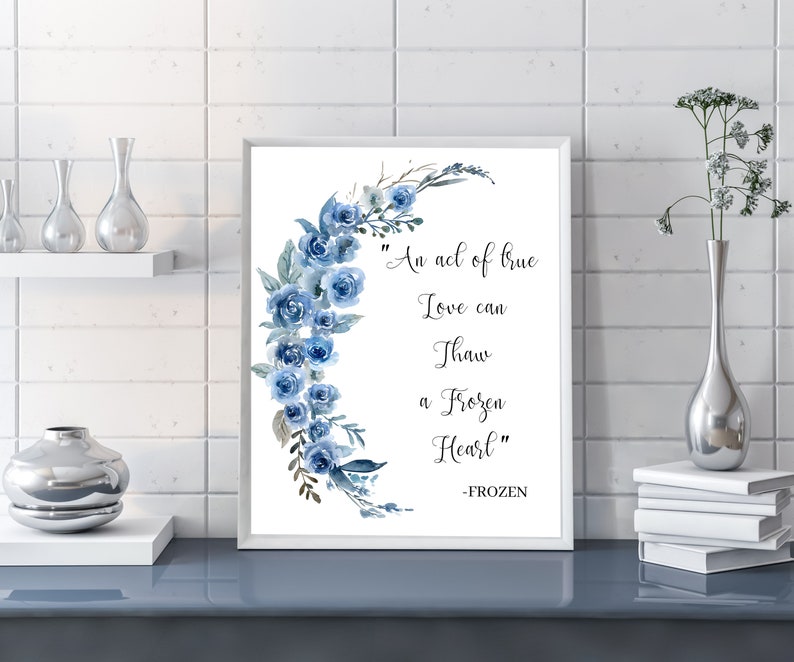 Frozen Printable Art, Quote Wall Art, Quote Prints, Inspirational Quote ...