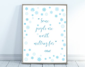 Frozen Film Quote Art Print Poster Present Decorative Item 